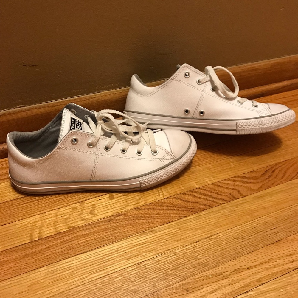 Leather Converse